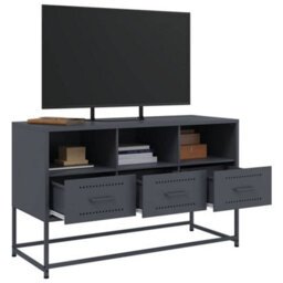 Berkfield Industrial Tv Cabinet Anthracite 100.5X39X60.5 Cm Steel - thumbnail 5