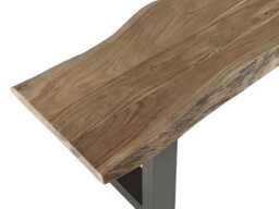 Buttercup Farm Baltic Live Edge Large Bench - Metal/acacia Solid Wood - L40 X W175 X H45 Cm - thumbnail 4
