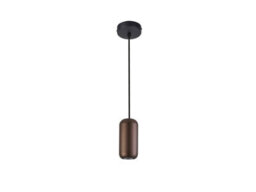 Luminosa Lighting Luminosa Nimes Slim Pendant Ceiling Light Black, Brown 1Xgu10 - Uk Stock - thumbnail 5