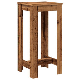 Berkfield Bar Table Old Wood 51X50X103.5 Cm Engineered Wood - thumbnail 2