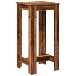 Berkfield Bar Table Old Wood 51X50X103.5 Cm Engineered Wood - thumbnail 6