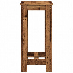Berkfield Bar Table Old Wood 51X50X103.5 Cm Engineered Wood - thumbnail 5