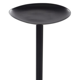 Beliani Candle Holder Almada Metal 118 Cm Black - thumbnail 5