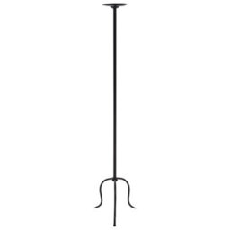 Beliani Candle Holder Almada Metal 118 Cm Black - thumbnail 4