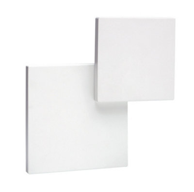 Luminosa Lighting Luminosa Fusion Wall Light Squares 5W Led 3000K Matt White, 285Lm, - image 1