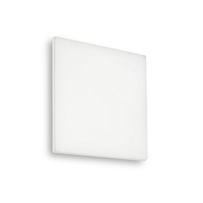 Ideal Lux Mib Led Outdoor Square Simple Flush White Ip65, 3000K
