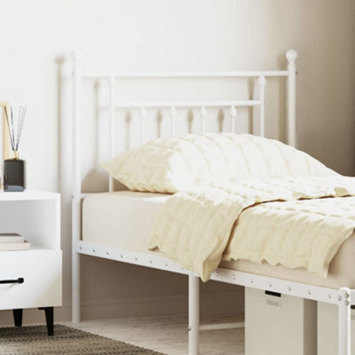 Berkfield Metal Headboard White 80 Cm - image 1