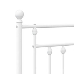 Berkfield Metal Headboard White 80 Cm - thumbnail 6