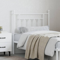 Berkfield Metal Headboard White 80 Cm - thumbnail 3