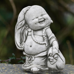 Burgess Wandering Monk Stone Statue Buddha Oriental Garden Outdoor Decoration Ornament British Made Sculpture - thumbnail 2