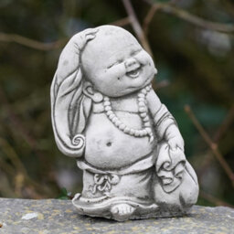 Burgess Wandering Monk Stone Statue Buddha Oriental Garden Outdoor Decoration Ornament British Made Sculpture - thumbnail 3