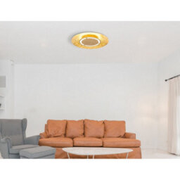 Luminosa Lighting Luminosa Tabea 50Cm Integrated Led Semi Flush Ceiling Light Gold Colors Led 3000K - thumbnail 2