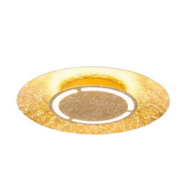 Luminosa Lighting Luminosa Tabea 50Cm Integrated Led Semi Flush Ceiling Light Gold Colors Led 3000K
