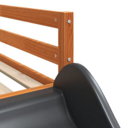 Berkfield Bunk Bed With Slide&ladder Without Mattress Wax Brown 75X190 Cm Small Single - thumbnail 9