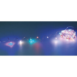 Solar Powered Sevilla Multicoloured Led String Lights - Weatherproof Outdoor Garden Fairy Lighting With 100 Rgb Leds - L10M - thumbnail 2