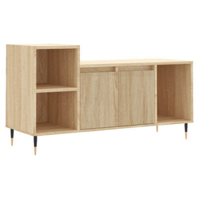 Berkfield Stylish Tv Cabinet Sonoma Oak 100X35X55 Cm Engineered Wood