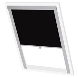 Berkfield Versatile Blackout Roller Blind Black Pk06 - thumbnail 2
