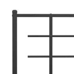 Berkfield Metal Headboard Black 180 Cm - thumbnail 5
