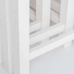 Farro White Nest Of 3 Tables - Painted With Oak Top - Fully Assembled By Roseland Furniture - thumbnail 5
