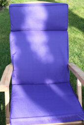 Garden Market Place Garden Furniture Cushion- Recliner Cushion For Large Garden Chair In Purple - thumbnail 1