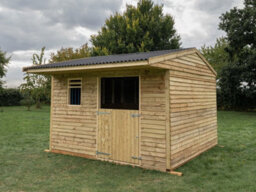 Arbor Garden Solutions 12Ft X 12Ft Mobile Animal Field Shelter With Overhang V.3 - thumbnail 3