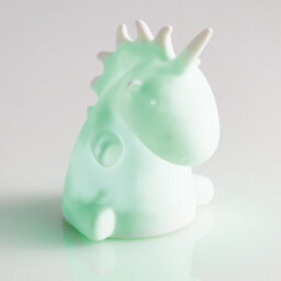 Colour Changing Unicorn Night Light - Battery Powered Portable Kids Bedroom Led Novelty Mood Lighting - H12Cm X W11.5 X D11Cm - thumbnail 2