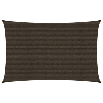 Berkfield Sunshade Sail 160 G/m2 Brown 4X7 M Hdpe - image 1