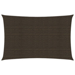 Berkfield Sunshade Sail 160 G/m2 Brown 4X7 M Hdpe - thumbnail 1