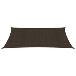 Berkfield Sunshade Sail 160 G/m2 Brown 4X7 M Hdpe - thumbnail 2