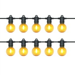 GoodHome Bideford Mains-Powered (Plug-In) Warm White 10 Led Indoor & Outdoor String Lights - thumbnail 2