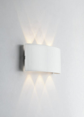 Luminosa Lighting Luminosa Beetle Bco Outdoor Integrated Led Flush Wall Light, Antracite Goffrato, Ip54, 4000K