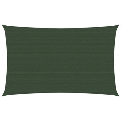 Berkfield Sunshade Sail 160 G/m2 Dark Green 3X6 M Hdpe - image 1