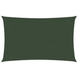 Berkfield Sunshade Sail 160 G/m2 Dark Green 3X6 M Hdpe - thumbnail 1