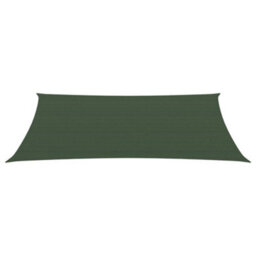 Berkfield Sunshade Sail 160 G/m2 Dark Green 3X6 M Hdpe - thumbnail 2
