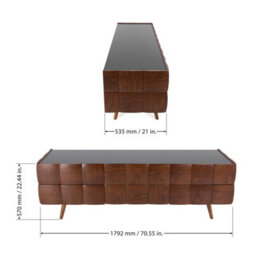 "Avf Delano 1.8M Tv Stand, For Tvs Up To 85"" - Walnut" - thumbnail 3