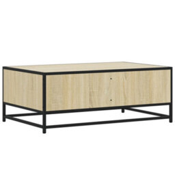 Berkfield Coffee Table Sonoma Oak 90X57X35 Cm Engineered Wood And Metal - thumbnail 7
