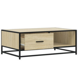 Berkfield Coffee Table Sonoma Oak 90X57X35 Cm Engineered Wood And Metal - thumbnail 8