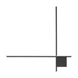 Luminosa Lighting Luminosa Cross Integrated Led Wall Lamp Sandy Black Triac Dimmable Led 21W 1351Lm 2700K