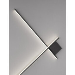 Luminosa Lighting Luminosa Cross Integrated Led Wall Lamp Sandy Black Triac Dimmable Led 21W 1351Lm 2700K - thumbnail 3