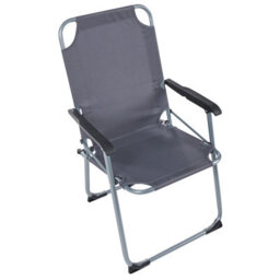 Wyld And Coco Set Of Four Folding Garden Chairs - Grey Powder-Coated Steel Frame With Breathable Mesh Seats - thumbnail 7
