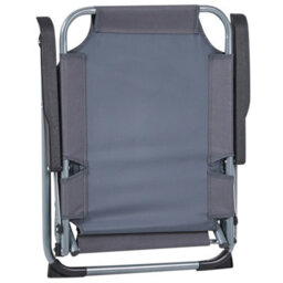 Wyld And Coco Set Of Four Folding Garden Chairs - Grey Powder-Coated Steel Frame With Breathable Mesh Seats - thumbnail 8