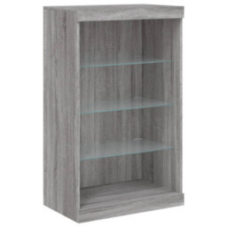 Walplus Sideboard With Led Lights Grey Sonoma 60.5X37X100 Cm - thumbnail 3