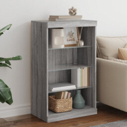 Walplus Sideboard With Led Lights Grey Sonoma 60.5X37X100 Cm - thumbnail 1