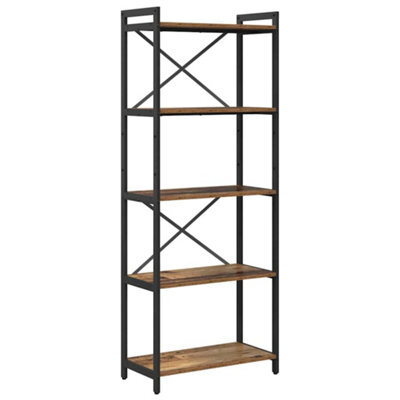 Berkfield Modern Bookcase Old Wood 60 X 30 X 153 Cm Engineered Wood - image 1