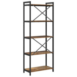 Berkfield Modern Bookcase Old Wood 60 X 30 X 153 Cm Engineered Wood - thumbnail 7