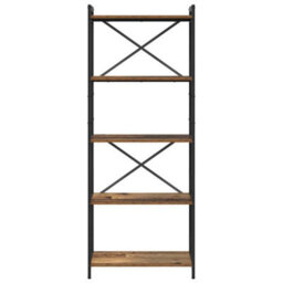 Berkfield Modern Bookcase Old Wood 60 X 30 X 153 Cm Engineered Wood - thumbnail 5