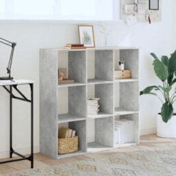 Berkfield Bookcase Concrete Grey 102X32X102 Cm Engineered Wood - thumbnail 3