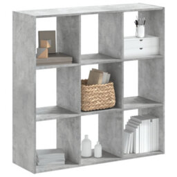 Berkfield Bookcase Concrete Grey 102X32X102 Cm Engineered Wood - thumbnail 1