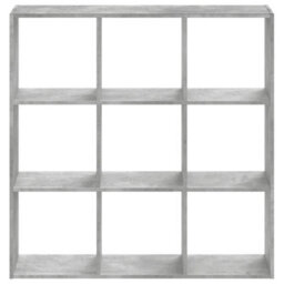 Berkfield Bookcase Concrete Grey 102X32X102 Cm Engineered Wood - thumbnail 4