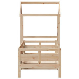 Berkfield Day Bed With Roof Without Mattress 80X200 Cm Solid Wood - thumbnail 7
